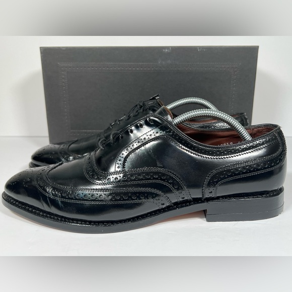 Allen Edmonds McAllister Black Leather Wingtip Oxfords main image 8